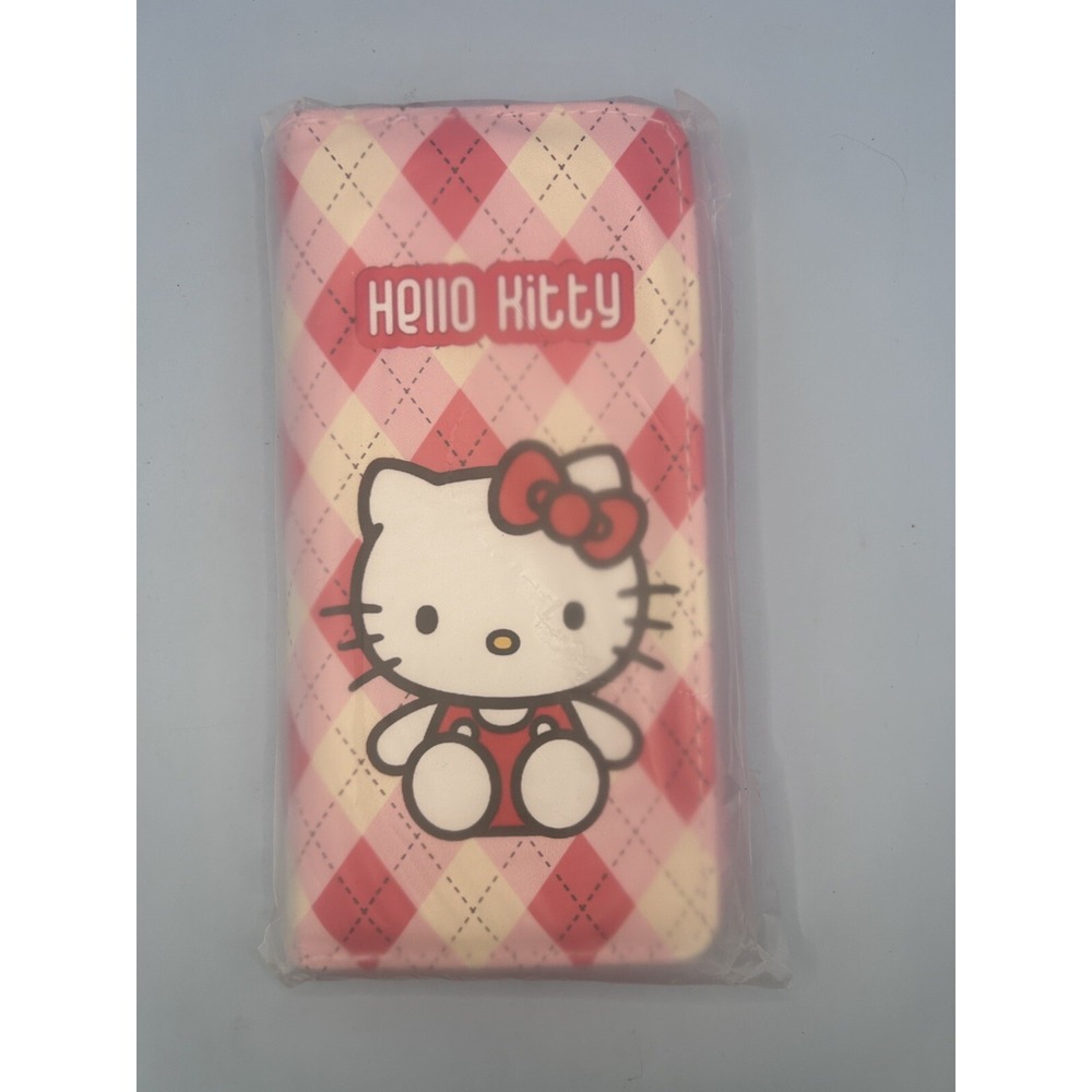NIP Sanrio Hello Kitty Zip Wallet - Pink Plaid